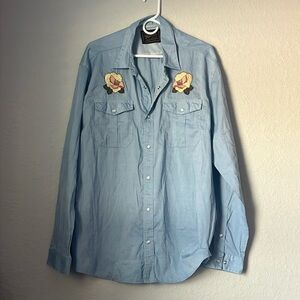 Howler Brothers Gaucho Snapshirt Irie Hibiscus